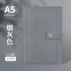 勤得利 高顏值筆記本子高級(jí)記事本禮盒套裝商務(wù)工作會(huì)議記錄本畢業(yè)禮物手賬本厚日記本成人定制可印logo 用紙厚實(shí)-A5煙灰色