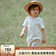 OAK FAMILY夏季新品t恤童裝寶寶衣服純棉短袖白色T恤男童女童polo衫上衣 白色 T恤 90 cm