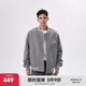 CHINISM【商場(chǎng)同款】CH赤塵美式毛呢夾克棉服男士冬季羊毛棒球服保暖外套 灰色 M