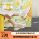 斯凱奇（Skechers）奶茶熊秋冬女鞋熊貓老爹鞋透氣休閑運(yùn)動(dòng)鞋厚底149238 QQ豆乳/NAT 37.5 尺碼偏大，建議選小半碼
