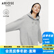 艾諾絲雅詩(shī)【商場(chǎng)同款】2024冬季新款小個(gè)子顯瘦減齡連帽寬松衛(wèi)衣女31016010 霜灰色 S