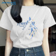 真維斯（JEANSWEST）真維斯藏青色短袖t恤衫女2025新款夏季小個(gè)子寬松休閑半袖上衣服