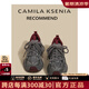 CAMILA KSENIA小c&k老爹鞋女夏季2025新款增高厚底運(yùn)動(dòng)鞋百搭時(shí)尚顯瘦休閑鞋子 安哥拉紅 36