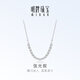 明牌珠寶生日禮物 鉑金Pt950白金弦光敘項鏈送禮女BFR0137 鏈長(cháng)約40+2.5+2.5厘米 約4.07克