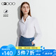G2000【棉質混紡】G2000女裝2024春秋商場同款舒適親膚通勤長袖襯衫. 娃娃領-白色26寸 38