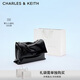CHARLES&KEITH大容量純色鏈條郵差包單肩腋下包生日禮物CK2-20271514