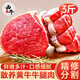 西牛優(yōu)選黃牛牛舌新鮮牛腱子現殺牛腩肉冷凍生鮮火鍋食材排骨牛肋條生牛肉 牛腿肉3斤