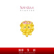 周大福SOINLOVE寶藏女孩微笑玫瑰花情書BB戒黃金轉(zhuǎn)運(yùn)珠配繩可選 VR1716 微笑玫瑰