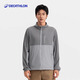 迪卡儂（DECATHLON）防曬衣原紗防曬服男外套防紫外線UPF100+防潑水涼感透氣 H500-男款-鉛灰色-2025年新 2XL