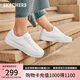 斯凱奇（Skechers）七夕禮物女鞋夏季舒適板鞋軟底外穿休閑鞋時(shí)尚小白鞋通勤鞋185000