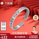 六桂福珠寶七夕禮物銀手鐲 歡樂(lè)福貓 足銀手鐲開(kāi)口手鐲銀手環(huán)禮物