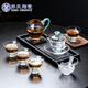 SUSHI CERAMICS整套茶具輕奢水晶玻璃功夫茶具綠松石大套組時(shí)尚禮盒款