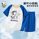 史努比（SNOOPY）童裝男童速干套裝兒童涼爽運動服學(xué)生短袖T恤短褲休閑服夏季薄款