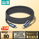 山澤雙Type-C數(shù)據(jù)線USB4全功能線PD240W充電線8K投屏適用蘋(píng)果16華為手機(jī)平板筆記本兼容雷電4傳輸1.5米