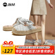 快樂(lè)瑪麗J&M 拖鞋女外穿涼鞋女士夏季2022新款亞麻底甜美風(fēng)防滑圓點(diǎn)穆勒鞋涼拖厚底居家半包頭拖女鞋 白色 37 235mm