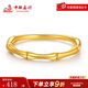 中銀鑫行黃金戒指足金999半竹節(jié)戒指節(jié)節(jié)高升黃金戒子女尾戒送女友 竹節(jié)戒指約0.5g（克重多退少補(bǔ)） 14號(hào)
