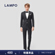 藍(lán)豹（LAMPO）【特惠】【基礎(chǔ)衣櫥】全季男士套裝西服上裝黑色商務(wù)西服外套男 黑色 48 (170/96) C