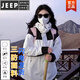 JEEP SPIRIT戶外沖鋒衣男女25新款小個子春秋夏季防水防風(fēng)三合一登山服外套 2366-象牙白【單衣外套】 【高檔品牌男裝】 M 【高檔品牌男裝】