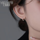 維拉帝（Verratti）耳飾女【S999銀】耳圈女冷淡風(fēng)簡約耳環(huán)養(yǎng)耳洞小巧情人節(jié)禮物耳飾 S999通體純銀耳圈10mm