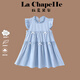 La Chapelle拉夏貝爾女童連衣裙2025新款洋氣公主裙兒童夏裝蝴蝶結(jié)背心裙子 藍(lán)色 150 建議身高141-150cm