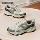 斯凱奇（Skechers）秋新款男鞋舒適時(shí)尚老爹鞋現代運動(dòng)風(fēng)格輕便耐磨休閑百搭118331