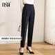 歐莎【熱賣(mài)神褲】高腰OL職業(yè)煙管西裝褲女春秋九分遮胯直筒休閑褲