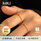 半粒越南沙金素圈戒指女2025年新款女生禮物高級(jí)小眾輕奢高級(jí)感指環(huán) 三鉆鋯石素圈 8號(hào)指環(huán)