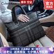Cohnim kevin奢侈品男士公文包手提電腦文件單肩斜跨包送男友老公生日七夕禮物 【時(shí)尚英倫風(fēng)】條紋黑c01831 小包 13英寸