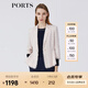 PORTS寶姿春夏新品女裝長(zhǎng)袖中長(zhǎng)夾克LM8J039MFD097 鹽粉色混色 S (4)