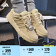 adidas ENTRAP休閑舒適運動板鞋少年感復古籃球鞋男女阿迪達斯   淺芥末綠/深綠JS3007   42