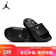 Jordan男子拖鞋 喬丹沙灘鞋 鏤空排水 軟彈不臭腳運動鞋HQ2163-001黑41