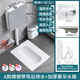 恒潔HEGII家用蹲便器陶瓷蹲坑明裝水箱套裝衛生間便池大管道 23cm高/A款含水箱(帶彎后排水)