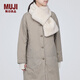 無印良品（MUJI） 聚酯纖維 抓絨 便攜圍巾 圍脖 DD0ILA3A 象牙色 20*100cm