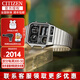 西鐵城（CITIZEN） 西鐵城手表男小金塊銀塊星河戰(zhàn)艦復(fù)古戶外石英表JG2103 男友禮物 JG2101-78E 科幻銀+專屬禮盒
