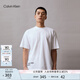 Calvin Klein Jeans夏季男士時(shí)尚ck炫彩涂鴉字母印花純棉短袖T恤ZM02801 YAF-月光白 M