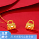 羅威寶格（BVYSLCN）黃金包包吊墜女足金999小金包掛墜5D手提包女友生日禮物 愛(ài)心包包約0.32g+送合金項鏈支持多退少補