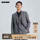 利郎官方高級灰西服套裝男三件套平駁領(lǐng)商務(wù)24秋季新郎結(jié)婚西裝工作裝 淺灰（G4QXF011SA） 2XL 180/92A 褲碼180/86A