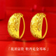 COISE 黃金耳環(huán)999足金耳圈媽媽款金耳飾牡丹花耳扣新年禮物送長(cháng)輩 牡丹足金耳圈媽媽金耳環(huán)一對