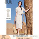 香影波西米亞風(fēng)鏤空套裝裙子女2025夏季新款米色流蘇半身裙兩件套 米色 均碼 L