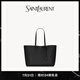 YSL圣羅蘭 女士SHOPPING SAINT LAURENT大號皮革手袋橫款托特包 黑色 U
