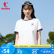 喬丹休閑短袖T恤衫女2025夏季女生潮流純棉寬松百搭圓領(lǐng)短t