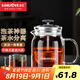 金灶（KAMJOVE） 小青柑玻璃茶壺泡茶壺 耐熱玻璃茶具 茶水分離杯花茶壺飄逸杯 A76搭配K-106玻璃杯2個(gè) 560ml