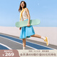 PANSY盼喜日本板鞋女夏季薄款一腳蹬透氣舒適休閑鞋輕便女鞋4226 黃色 38