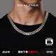 IDEAGEMER925銀古巴鏈項(xiàng)鏈男士小眾歐美風(fēng)加粗痞帥百搭男生單鏈素鏈鎖骨鏈 【加粗款】銀古巴鏈【65CM】