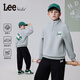 Lee兒童衛衣2025春秋款男女童校園百搭運動(dòng)套頭云朵衛衣 暮光花灰 150