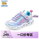 Skechers斯凱奇童鞋女童魔術貼閃燈鞋兒童跑鞋舒適學生休閑鞋302339L