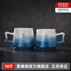 景德鎮(zhèn)（jdz）創(chuàng)意陶瓷情侶對(duì)杯中式早餐杯大容量馬克杯茶杯一對(duì)喝水杯生日禮物 高山流水-霖雨對(duì)杯