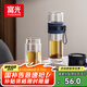 富光雙層玻璃杯 泡茶杯茶水分離杯子 高硼硅玻璃水杯商務(wù)男女士290ML