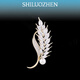SHILUOZHEN七夕情人節(jié)禮物送女友愛人老婆胸針高檔女奢侈大氣防走光別針胸花 永恒麥穗胸針【精美禮盒】