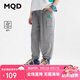 MQD童裝男童吸濕速干休閑褲戶外防蚊兒童運(yùn)動(dòng)褲子潮 中灰 140cm